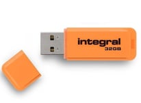 Muistitikku Integral Neon 32GB, Oranssi