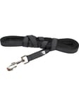 Julius-K9 C&G - Super-grip leash black/grey 20mm/10.0m with handle