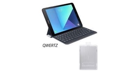 Samsung book cover keyboard galaxy tab s3 qwertz allemand -argent