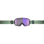Scott React Light Sensitive Ski Goggles Grönt Light Sensitive Blue Chrome/CAT2-3