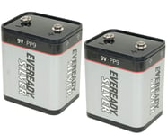 2 x Eveready Silver PP9 9V 6F100 Battery Lanterns, Transistor Radios, Roberts Ra
