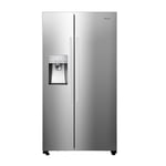 Hisense RS694N4ICE Freestanding American Side-by-Side Fridge Freezer - Total No Frost - Plumbed Water and Ice Dispenser - 562 liters - Stainless Steel - F Rated