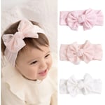 Baby Girl Nylon Hårband Rosett Elastiska Hårband Mjuka Söta H
