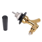Robinet a biere en acier inoxydable et laiton non reglable pour fut de biere pour bars, restaurants, hotels