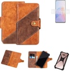 Mobile Phone Sleeve for Oppo F21 Pro 5G Wallet Case Cover Smarthphone Braun 