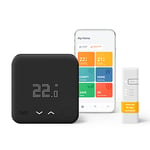 tado° Wired Smart Thermostat Starter Kit V3+ - Black Edition - The Smart Thermostat Gives You Full Control Over Your Heating From Anywhere, Save Energy, Works With Amazon Alexa, Siri, and Google