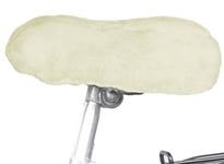 Sadelskydd för cykel Fårskinn creme (Bred - Normal)