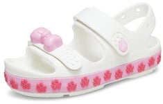 Crocs Boy's Unisex Kids Crocband Cruiser Sandal T, Pet (White/Pink Tweed), 4 UK Child