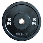 Gummiklädd viktskiva Titan Life Pro Bumper Plate Rubber - 10 kg