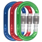DMM DMM Ultra O Screwgate 3-pack Blue/Red/Green OneSize