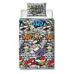 Teenage Mutant Single Duvet Cover Set Ninja Turtles Kids Bedding 2-in-1 Designs