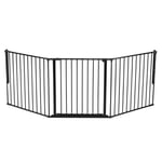 DogSpace Max Hundgrind Utdragbar Svart (90 - 223 x h 70,5)
