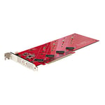 StarTech.com Adaptateur PCIe M.2 - PCIe x16 vers Quad SSD M.2 NVMe/AHCI - Carte Adaptateur M.2 vers PCI Express 4.0, 7,8GBps/Disque - Bifurcation Requise - Compatible Win/Linux (QUAD-M2-PCIE-CARD-B)
