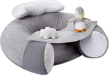 Nuby - Siège pour bébé Sit-Me-Up - Siège de sol gonflable - Avec table et jouets - 6+ mois