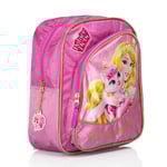 Ryggsäck  27cm - Princess: Rosa överdel