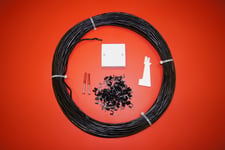 20m 2 PAIR BLACK External Telephone Cable Extension Kit 100% COPPER more on ebay