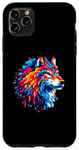 iPhone 11 Pro Max Pixel Art 8-Bit Wolf Case