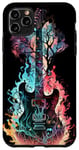 Coque pour iPhone 11 Pro Max Guitare électrique Band Rock Design : résonance de la forêt de feu