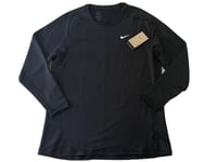 Nike Therma Fit Sweatshirt Top CU7271 010 BLACK Running Activewear Outdoor XXL