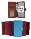 New Standcase Wallet Nokia 2.4 (Svart)