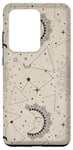Coque pour Galaxy S20 Ultra Astrology Mandala Sun And Stars Celestial Crescent Aesthetic