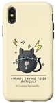 Coque pour iPhone X/XS I'm Not Trying To Be Difficult It Just Comes Naturally | Chat