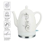 1.6LCeramic Electric Kettle, Cordless Automatic Power Off, Intelligent Constant Temperature, Quick Brew Tea, Coffee Soup, Office Home,E (Color : D)