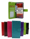 Crazy Horse Wallet Motorola Moto E7 Plus (Svart)
