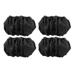 Baby Carriage Wheel Cover Pram Wheel Cover Baby Stroller Accessory Universal Size Rain Cover Waterproof For Baby(Black 4-Piece Set, Small (Single Pack))