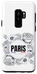 Coque pour Galaxy S9+ Cool Floral Paris Illustration Nouveauté Graphiques Designs