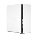 Serveur NAS avec 2 x SATA (2,5" / 3,5"), Arm Cortex A55 Quad-Core, 2 Go (Max), 1 x RJ45 Gigabit, 2 x USB 2.0 et 1 x USB 3.2 pour Le Stockage et la Sauvegarde.