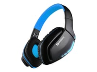 Sandberg Bluetooth Stereo Headset Pro 2 - Micro-casque - circum-aural - Bluetooth - sans fil - bleu tempête