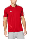 Adidas Men's Football TighteningStride Tiro19 TR JSY T-Shirt, Power Red / White,