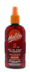 Malibu Sun SPF 8 Non-Greasy Dry Oil Spray for Tanning with Shea Butter Extract,
