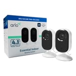 Arlo Essential 2K Indoor valvontakamera 2 kpl