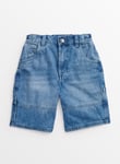 Tu Mid Wash Wide Fit Denim Shorts 6 years Blue Years male