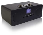 Denver MIR-260 CD Player, Digital DAB+ & WiFi Internet Radio - With FM Radio, Bluetooth 5.0, AUX IN, 2.4 inch colour screen & Remote Control - Black with Black High Gloss Fascia