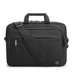 HP Professional 14.1 inch (38 cm) TopLoad Briefcase Messenger Bag for Laptop/Chromebook/Mac, RFID, Suitcase Pass-Through - Grey