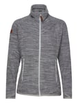 Hareid Fleece W Jacket Nohood Brick Xs Grey Bergans