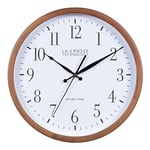 La Crosse Technology 404-50447-INT Horloge Murale analogique en Noyer 32,5 cm