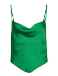 Strap Top Tops Blouses Sleeveless Green Barbara Kristoffersen By Rosemunde