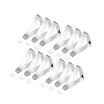 Dukklämmor / dukhållare 12-pack Silver