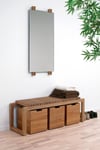 Skagerak, Cutter Spegel Silver Teak