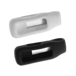 2x Clip Holder for Fitbit Inspire 2 Ace 3 Fitness Tracker Black & White
