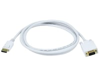 Monoprice 1,8 m 28 AWG DisplayPort vers VGA Câble – Blanc