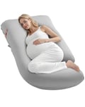 VEVOR Coussin de Grossesse, Forme G, Oreiller de Maternité pour Tout Corps, Oreiller Soutien Ergonomique Doux Respirant avec Housse Amovible Lavable, pour Dormir, Soulager Dos, Ventre, Hanches, Jambes