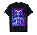 Gothic Harmony Science Fiction Cyberpunk Skeleton Meditation T-Shirt