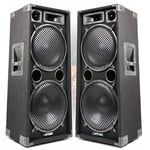 PAIR MAX 2x12 3 way PA DJ DISCO BAND KARAOKE 2800w Peak Bass Floor Loud Speakers