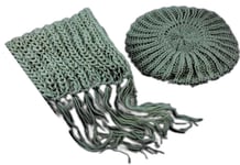 Halsduk och Basker set - Beige