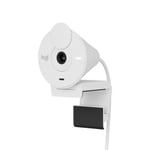 Logitech Brio 300, 1080p@30fps, sekretessskydd, USB-C - Off-White